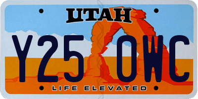 UT license plate Y250WC