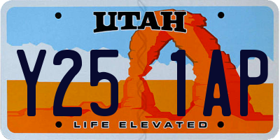 UT license plate Y251AP