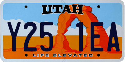 UT license plate Y251EA