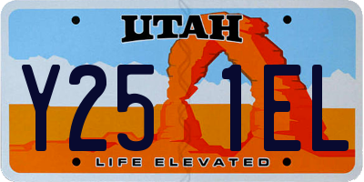 UT license plate Y251EL