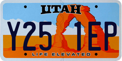UT license plate Y251EP