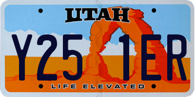 UT license plate Y251ER