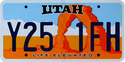UT license plate Y251FH