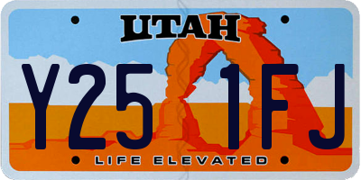 UT license plate Y251FJ