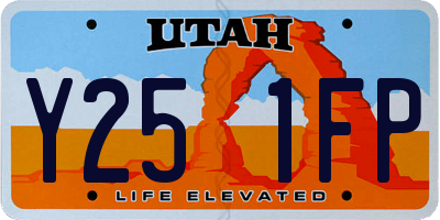 UT license plate Y251FP