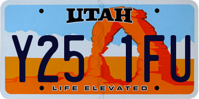 UT license plate Y251FU