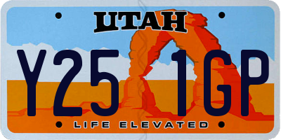 UT license plate Y251GP