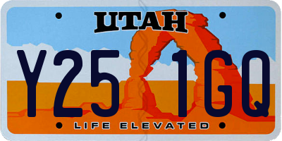 UT license plate Y251GQ