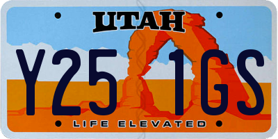 UT license plate Y251GS