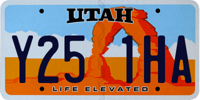 UT license plate Y251HA