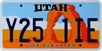UT license plate Y251IE