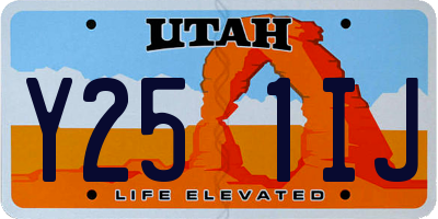 UT license plate Y251IJ