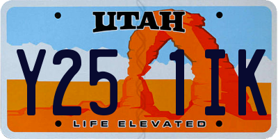 UT license plate Y251IK
