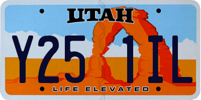 UT license plate Y251IL