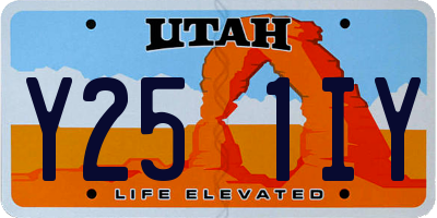 UT license plate Y251IY