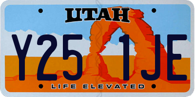 UT license plate Y251JE
