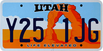 UT license plate Y251JG