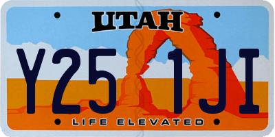 UT license plate Y251JI