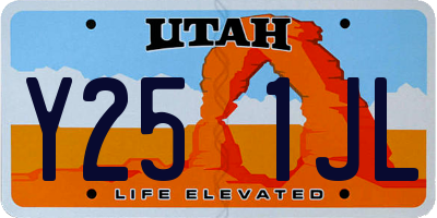 UT license plate Y251JL