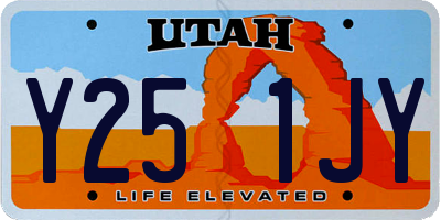 UT license plate Y251JY