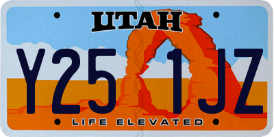 UT license plate Y251JZ