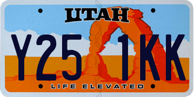 UT license plate Y251KK