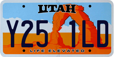 UT license plate Y251LD