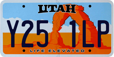 UT license plate Y251LP