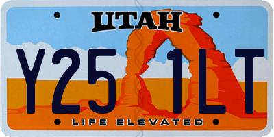 UT license plate Y251LT