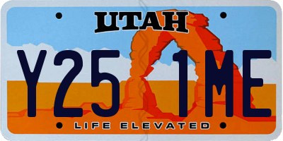 UT license plate Y251ME