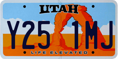 UT license plate Y251MJ