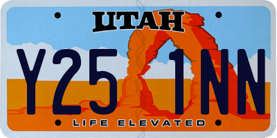 UT license plate Y251NN