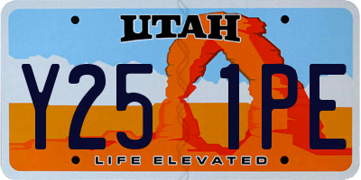 UT license plate Y251PE