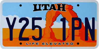 UT license plate Y251PN