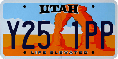 UT license plate Y251PP