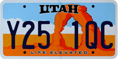 UT license plate Y251QC