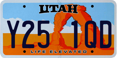 UT license plate Y251QD