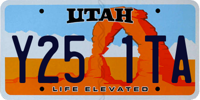 UT license plate Y251TA