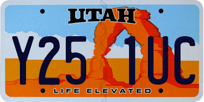 UT license plate Y251UC