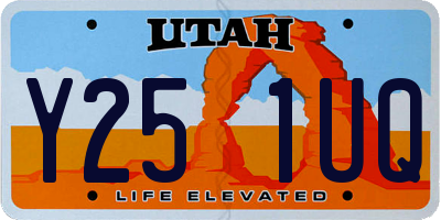 UT license plate Y251UQ