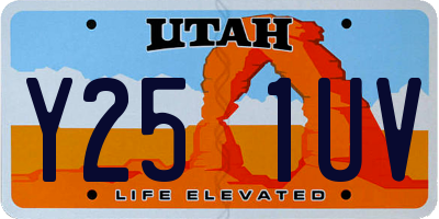 UT license plate Y251UV