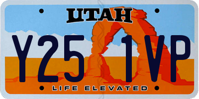 UT license plate Y251VP