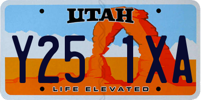 UT license plate Y251XA