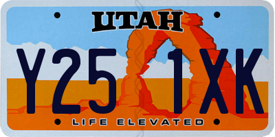 UT license plate Y251XK