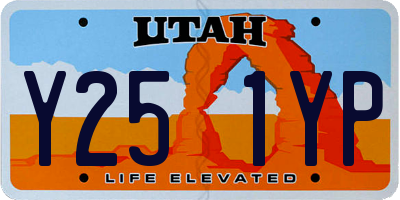 UT license plate Y251YP