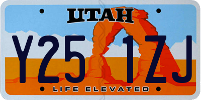 UT license plate Y251ZJ