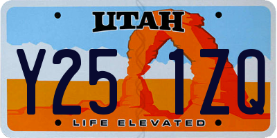 UT license plate Y251ZQ