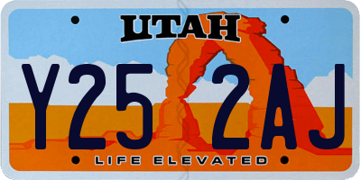 UT license plate Y252AJ