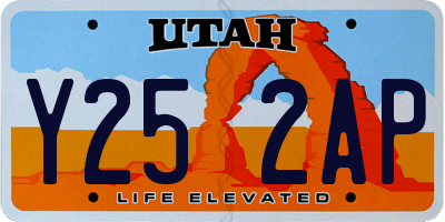 UT license plate Y252AP