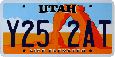 UT license plate Y252AT